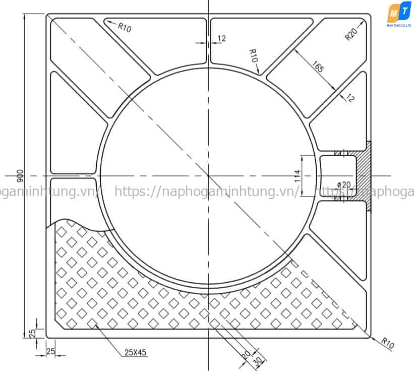 bản vẽ nắp hố ga