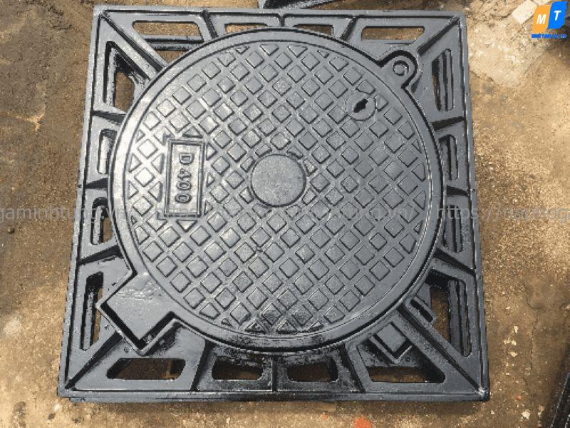 Nắp hố ga gang xám